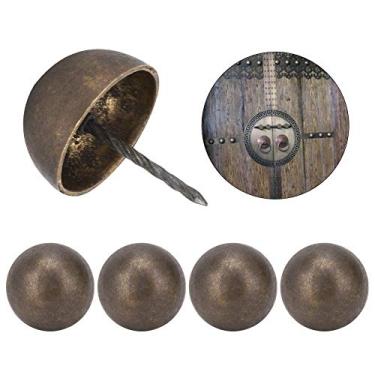 Imagem de Prego de estofamento durável, prego de estofamento, cesta para tambor de artesanato de sofá(Diâmetro da tampa 4cm, Bronze)