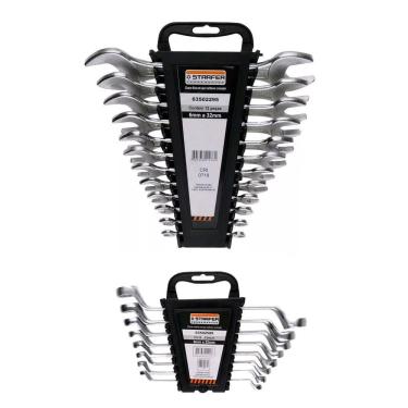 Imagem de Kit 20 Peças Jogo Chave Estrela 6-22mm Fixa 6-32mm Starfer