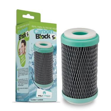 Imagem de Refil Policarbon Carbon Block 5"para Filtro de Água