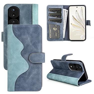 Imagem de YUNCHAO Caixa de telefone Para Honor 70 Pro Stitching Horizontal Flip Leather Phone Case capa para celular