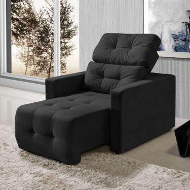 Imagem de Poltrona Retrátil Reclinável Alba Yescasa Preto