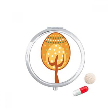 Imagem de Porta-comprimidos de árvore de ovo amarelo Festival de Páscoa