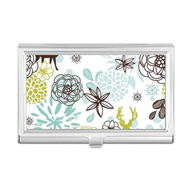 Imagem de Porta-cartões de visita com flores de Natal para decoração de veados
