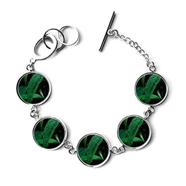 Imagem de DIYthinker Bracelete com pingente de corrente para fotografia da natureza da folha