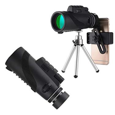 Imagem de 50x60 Monocular Telescope Magnification À Prova D 'Água Telescópio À Prova D' Água Monocular Com Adaptador Smartphone Tripé Alta Definição Para Outdoor Nature Concert Ball Game