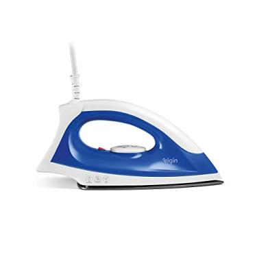 Imagem de Ferro de Passar a Seco Iron Force Elgin Super Leve Branco e Azul Base Antiaderente 110V