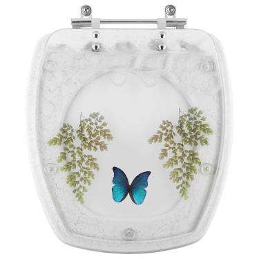 Imagem de Assento Sanitario Poliester Decorado Borboleta Avant Plus para vaso Incepa