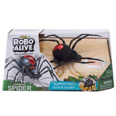 Imagem de Figura Eletrônica Robo Alive Aranha Preto e Vermelho Candide