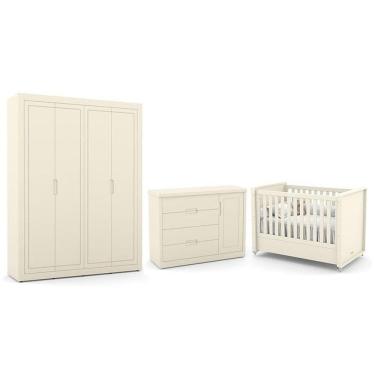 Imagem de Dormitório Tutto New 4 Portas, Cômoda 1 Porta, Berço - Matic Móveis