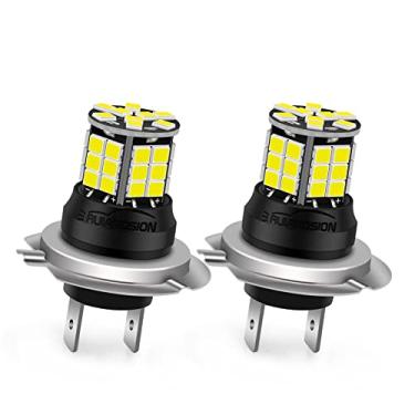 Imagem de Ruiandsion 2 lâmpadas de neblina LED H7 10-30V super brilhantes 2835 39SMD lâmpada de neblina de LED para substituição para carros, branco
