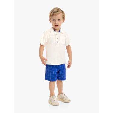 Imagem de Infantil - Conjunto Menino Camiseta + Bermuda Milon Off White  menino