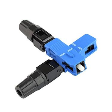 Imagem de Pacote com 100 cabos FTTH SC/UPC de fibra óptica, adaptador conector rápido SCFast modo único para rede CATV (100 peças/lote)