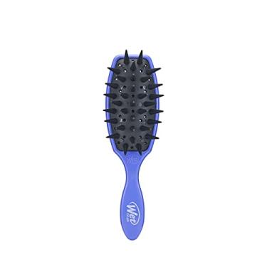 Imagem de Wet Brush Escova de tratamento - roxo, cuidado personalizado - todos os tipos de cabelo - Distribui uniformemente a aderência do spa ajuda a reduzir a queda e a quebra, com orifícios
