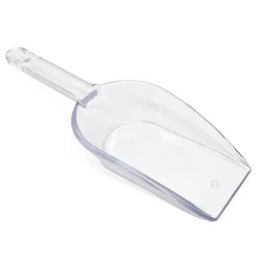 Imagem de Colher Pá Medidora Dosadora Cereais Grãos Loja Gelo Arroz Farinha Plástico Transparente Cozinha