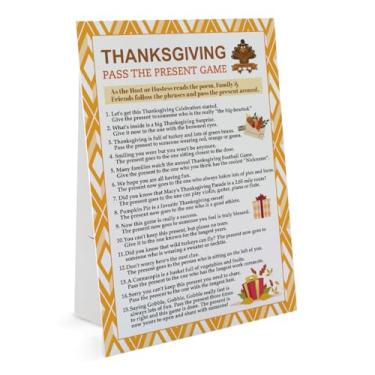 Imagem de Thanksgiving Pass The Gift Game, Pass The Present Game, Pass The Parcel Game, Thanksgiving Party Game, Thanksgiving Group Game, Office Party Game-GEPS01