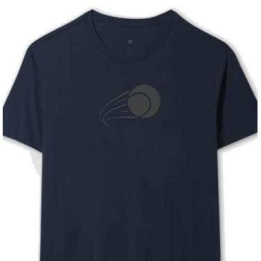 Imagem de Camiseta SandSlice Impacto na Areia, Algodão Premium (BR, Alfa, GG, Regular, Azul Marinho)