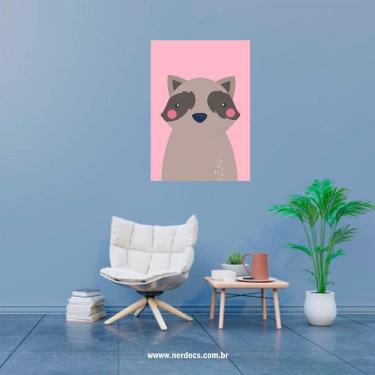 Imagem de Placa Decorativa Raposa Animal Infantil Simples