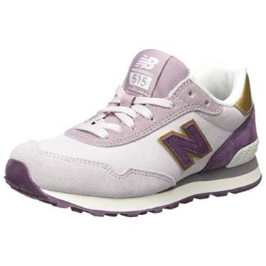 Imagem de New Balance Tênis infantil unissex 515 V1 com cadarço, Caxemira/groselha escura, 11 Little Kid