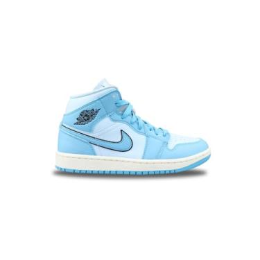 Imagem de Jordan WMNS Air Jordan 1 MID SE DO6699 200 feminino, Azul gelo/pó Dk azul - preto, 6.5