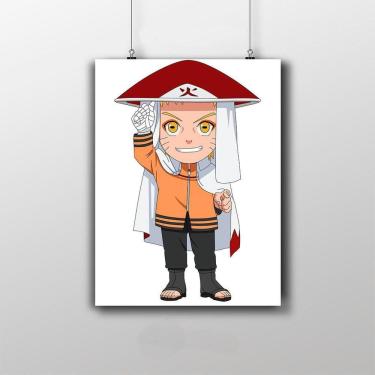 Imagem de Placa Decorativa Naruto Hokage - Boruto Anime Infantil