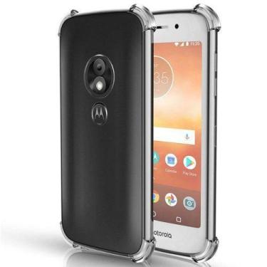 Imagem de Capa Capinha TPU Anti Shock Transparente Para Celular Moto E5 PLAY PLU