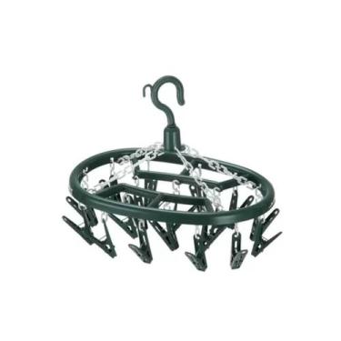 Imagem de Varal de Plástico 18 Prendedores Oval Para Roupa Intima - cabimais