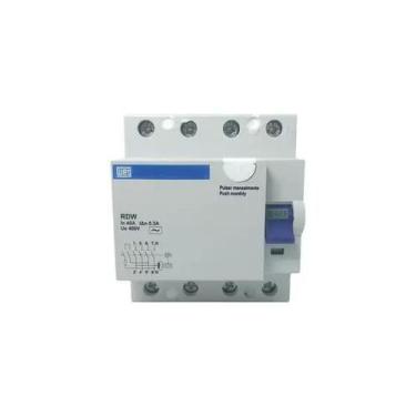 Imagem de INTERRUPTOR RESIDUAL DR RDW300MA 40A 4 POLOS weg 12276045 - WEG