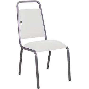 Imagem de Cadeira Empilhável para Hotelaria Linha Hotel Fremon Branco - Design O