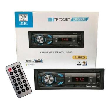 Imagem de Rádio Automotivo Honesty 7202 Usb Sd Mp3 Player Bluetooth Nf - Honestv