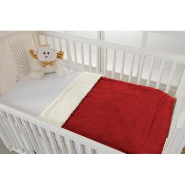 Imagem de Cobertor E Saida De Maternidade Vermelho Unisex Berço Bebe - Beatriz E