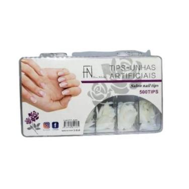 Imagem de Tips 500 Unhas Stilleto Transparente para unhas de gel alongamento gel
