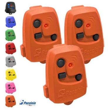 Imagem de Kit 3 Controle Remoto De Portão Eletrônico Peccinin Original, Laranja