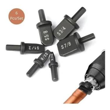 Imagem de Brocas Alargador Expansor Cano Tubo De Cobre Alumínio 6 Pcs - Sg Utili