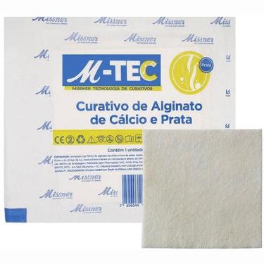 Imagem de Curativo M-tec Alginato de Cálcio com Prata 1 Unidade 10cm x 10cm Miss