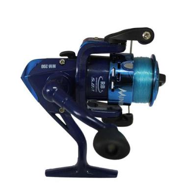 Imagem de Molinete de pesca Minimal Azul PlusFish M-200