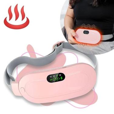 Imagem de Cinta Aquecimento Alívio Cólicas Menstruais Vibração Almofada USB - sh