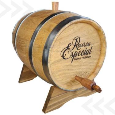 Imagem de Barril Tonel  Premium De Amburana 3 Litros  Cachaça Amburana - WOOD E-