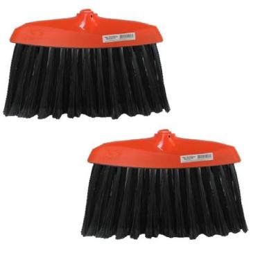 Imagem de Kit 2 Un Vassoura Multiuso Cerdas Médias Macias Lavar Varrer - Condor