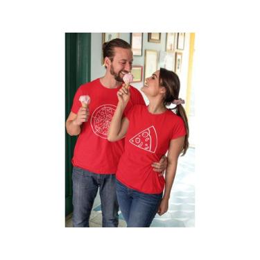 Imagem de Kit Camiseta Casal Dia dos Namorados Noivos Casados Vermelho - Del Fra