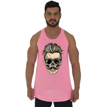 Imagem de Regata Longline Estampada Masculina MXD Conceito Caveira Arrepiada, EG