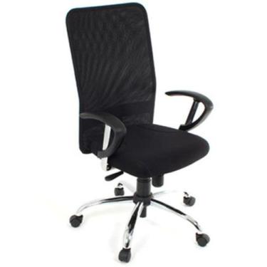 Imagem de Cadeira Presidente com Braços  Linha Tela Mesh Preto - Design Office