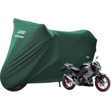 Imagem de Capa Tecido Para Moto Kawasaki Z 300 Com Elasticidade - Mz, Verde