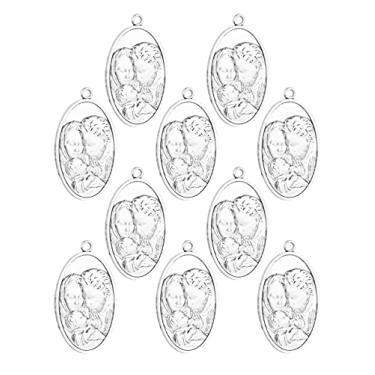 Imagem de COTTVOTT St. Christopher/St. Joseph/St. Michael Archangel/St. Benedict/Our Lady Grace Miraculous Medal Pendant for Rosary Necklace DIY Making Supplies Parts, Zinco, Sem Pedra Preciosa