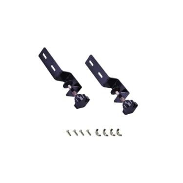 Imagem de Generic 2Pcs Pegboard Desk Mount Panel Support Standing Holder para 1-4.5cm Desktop Iron Installing Tools Grampos para Escritório, Preto