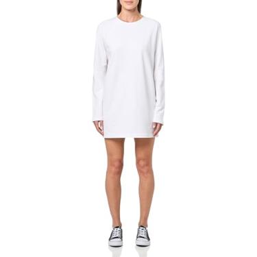 Imagem de Norma Kamali Minivestido feminino de manga raglan grande, Branca de Neve, PP