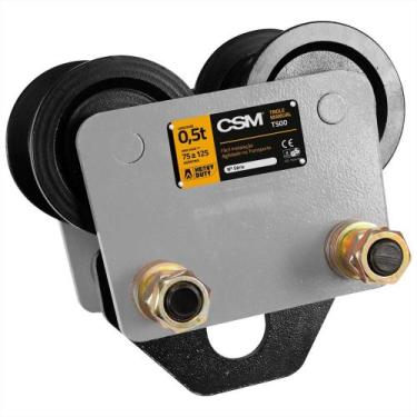 Imagem de Trole Manual P/ Talha Capacidade 500kg Carro Trolley Carrinho Trilho M
