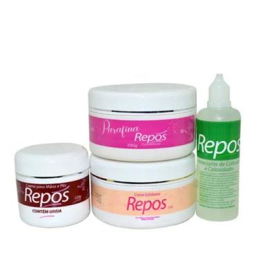 Imagem de Kit Spa dos Pés Repos 4 produtos - Amaciante 120ml Creme Ureia 120g Es