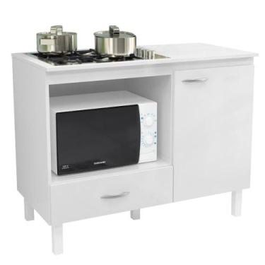 Imagem de Balcão Cozinha Cooktop Blane 105cm com 1 Porta e 1 Gaveta - Dacheri, B