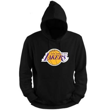 Imagem de Blusa Moletom Capuz Basquete LAL Los Angeles Kobe Basketball - Loja Wh