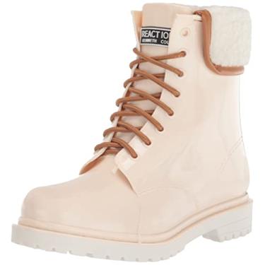 Imagem de Kenneth Cole REACTION Bota feminina de chuva com cadarço, Branco, 6
